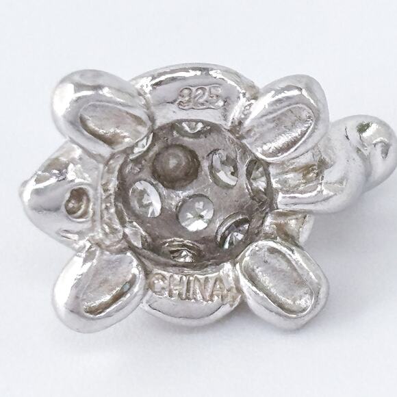 Vintage Sterling Silver 925 Turtle Pendant Charm | Dainty Animal Jewelry - Picture 7 of 10